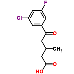 5-(3-CHLORO-5-FLUOROPHENYL)-3-METHYL-5-OXOVALERIC ACID图片