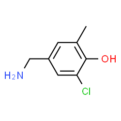 Phenol,4-(aminomethyl)-2-chloro-6-methyl-结构式