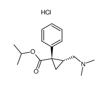 (Z)-isopropyl 1-Phenyl-2-<(dimethylamino)methyl>cyclopropanecarboxylate hydrochloride Structure