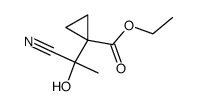 1-(1-cyano-1-hydroxy-ethyl)-cyclopropanecarboxylic acid ethyl ester Structure