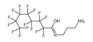 N-(3-aminopropyl)-2,2,3,3,4,4,5,5,6,6,7,7,8,8,8-pentadecafluorooctanamide结构式