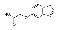 inden-5-yloxy-acetic acid Structure