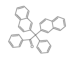 2,2-di-[2]naphthyl-1,2-diphenyl-ethanone结构式