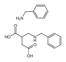 2-((benzylamino)methyl)succinic acid benzylamine salt Structure