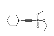 1-(2-diethoxyphosphorylethynyl)piperidine Structure