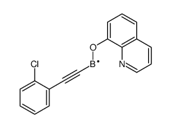 2-(2-chlorophenyl)ethynyl-quinolin-8-yloxyboron Structure