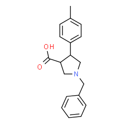 1-BENZYL-4-(4-METHYL-PHENYL)-PYRROLIDINE-3-CARBOXYLIC ACID structure