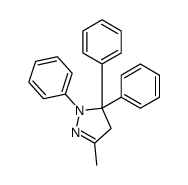 3-methyl-1,5,5-triphenyl-4H-pyrazole Structure