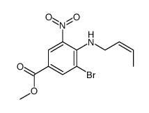 methyl 3-bromo-4-(but-2-enylamino)-5-nitrobenzoate Structure