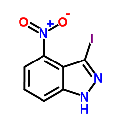 3-Iodo-4-nitro-1H-indazole Structure