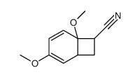 3,6-dimethoxybicyclo[4.2.0]octa-2,4-diene-7-carbonitrile结构式