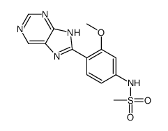 N-[3-methoxy-4-(7H-purin-8-yl)phenyl]methanesulfonamide Structure