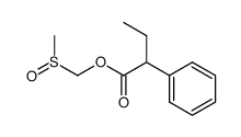 (methylsulfinyl)methyl 2-phenylbutanoate Structure