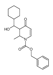 benzyl 3-(cyclohexyl(hydroxy)methyl)-2-methyl-4-oxo-3,4-dihydropyridine-1(2H)-carboxylate结构式