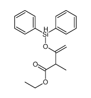 ethyl 3-diphenylsilyloxy-2-methylbut-3-enoate结构式