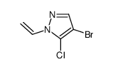 4-bromo-5-chloro-1-ethenylpyrazole结构式