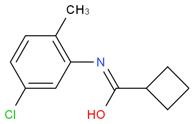 N-(5-chloro-2-methylphenyl)cyclobutanecarboxamide Structure