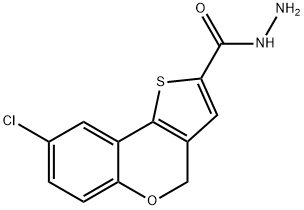 8-chloro-4h-thieno[3,2-c]chromene-2-carbohydrazide Structure