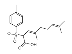 4,8-Dimethyl-2-p-tolylsulfonyl-3(E),7-nonadienoic acid Structure