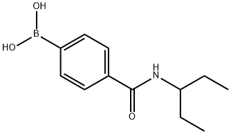 (4-(pentan-3-ylcarbamoyl)phenyl)boronic acid Structure