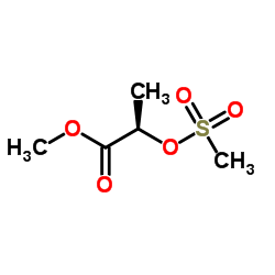 Methyl (2R)-2-[(methylsulfonyl)oxy]propanoate结构式