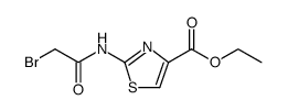 4-Thiazolecarboxylic acid, 2-[(2-bromoacetyl)amino]-, ethyl ester结构式