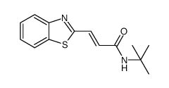 (E)-3-(benzo[d]thiazol-2-yl)-N-tert-butylacrylamide Structure