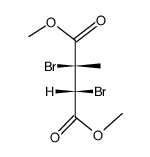 Butanedioic acid, 2,3-dibromo-2-methyl-, dimethyl ester, (R*,R*)- (9CI) Structure