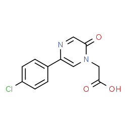 [5-(4-chlorophenyl)-2-oxopyrazin-1(2H)-yl]acetic acid Structure