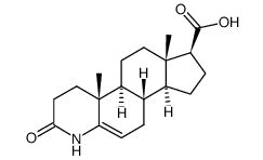 3-氧代-4-氮杂-5-雄烷-17B-羧酸结构式