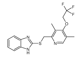 2-[[( 3,5-DIMETHYL-4-( 2,2,2-TRIFLUOROETHOXY) PYRIDINYL)METHYL]THIO]-1H-BENZIMIDAZOL结构式