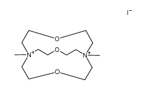 mono(1,7-dimethyl-4,10,15-trioxa-1,7-diazabicyclo[5.5.5]heptadecane-1,7-diium) monoiodide Structure