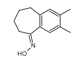 2,3-dimethyl-6,7,8,9-tetrahydro-benzocyclohepten-5-one oxime结构式