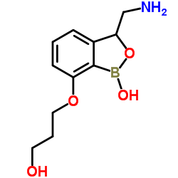 3-(Aminomethyl)-7-(3-hydroxypropoxy)-2,1-benzoxaborol-1(3H)-ol Structure