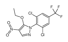 1-[2,6-dichloro-4-(trifluoromethyl)phenyl]-5-ethoxy-4-nitropyrazole Structure