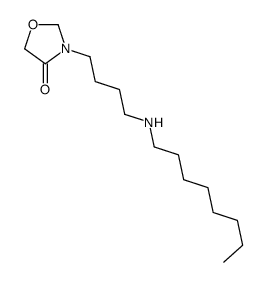 3-[4-(octylamino)butyl]-1,3-oxazolidin-4-one结构式