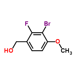 (3-Bromo-2-fluoro-4-methoxyphenyl)methanol structure