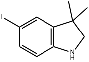 5-Iodo-3,3-dimethyl-2,3-dihydro-1H-indole Structure