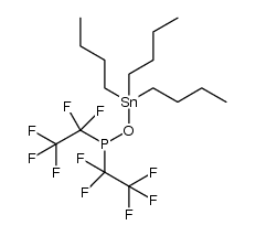 (C2F5)2POSnBu3 Structure