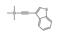 2-(1-benzothiophen-3-yl)ethynyl-trimethylsilane结构式