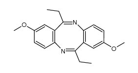 6,12-diethyl-2,8-dimethoxydibenzo[b,f][1,5]diazocine Structure