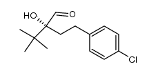 (R)-2-(4-chlorophenethyl)-2-hydroxy-3,3-dimethylbutanal结构式