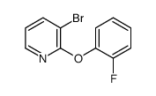 3-Bromo-2-(2-fluorophenoxy)pyridine structure