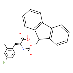 Fmoc-L-2-methyl-4-fluorophe Structure