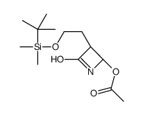 [(2R,3R)-3-[2-[tert-butyl(dimethyl)silyl]oxyethyl]-4-oxoazetidin-2-yl] acetate Structure