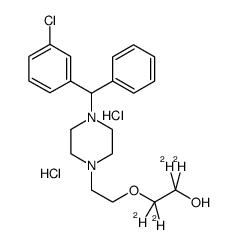 四氘代盐酸羟嗪结构式
