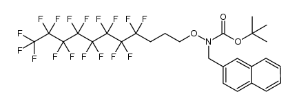 tert-butyl (4,4,5,5,6,6,7,7,8,8,9,9,10,10,11,11,11-heptadecafluoroundecyl)oxy(naphthalen-2-ylmethyl)carbamate Structure