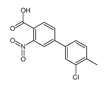 4-(3-chloro-4-methylphenyl)-2-nitrobenzoic acid结构式