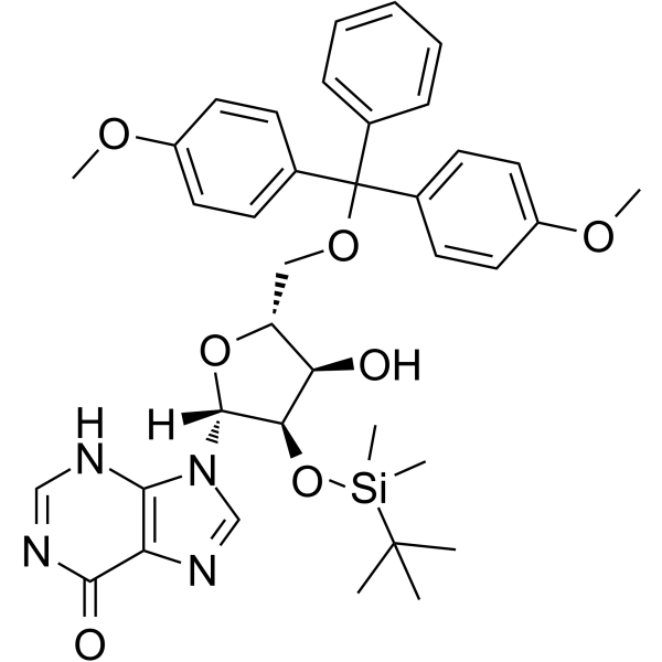 5'-O-DMT-2'-O-TBDMS-rI结构式