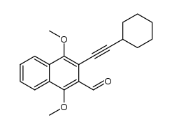 3-(cyclohexylethynyl)-1,4-dimethoxy-2-naphthaldehyde Structure